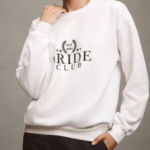 By Anthropologie Weddings Bride Club Crew-Neck Sweatshirt NWT size XS